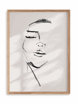 Plakat Natchnienie w ramie drewnianej