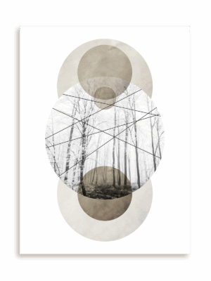 Plakat Krajobrazowa geometria - las bez ramy
