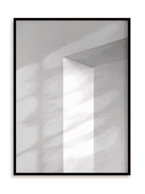 Plakat W ramach bieli w ramie aluminiowej