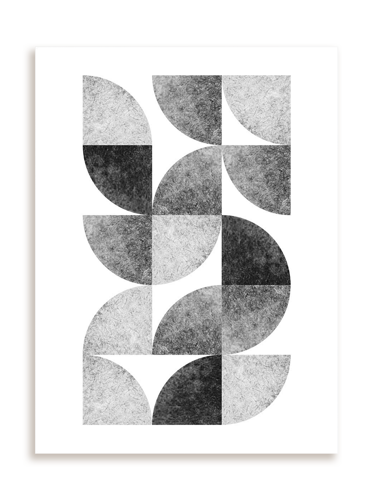 Plakat Geometryczne puzzle bez ramy