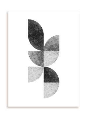 Plakat Geometryczne puzzle - akcent bez ramy