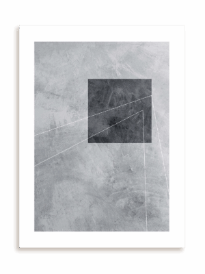 Plakat Kompozycja z kwadratem bez ramy