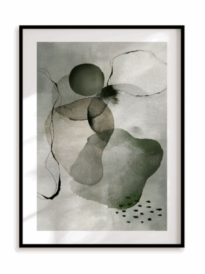 Plakat Gra w zielone w ramie aluminiowej