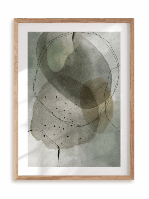 Plakat Zielony jestem w ramie drewnianej