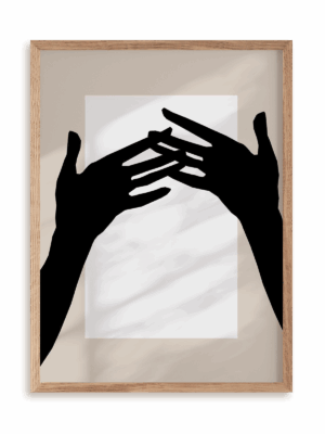 Plakat Zdolne do wszystkiego w ramie drewnianej