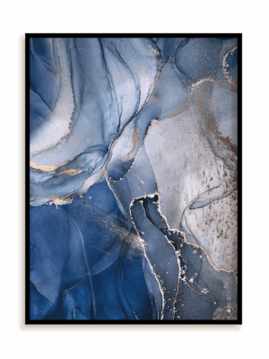 Plakat Granat z beżem II w ramie aluminiowej