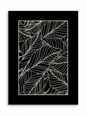 Plakat Wzorzec liści bez ramy