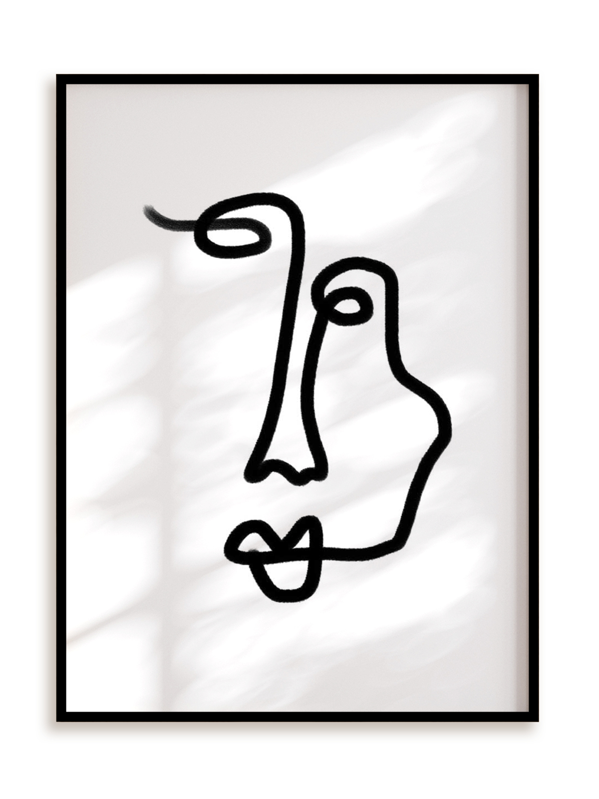 Plakat Twarz Nr 1 w ramie aluminiowej