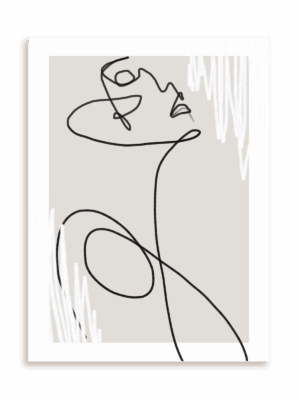 Plakat Szkicowy Profil bez ramy