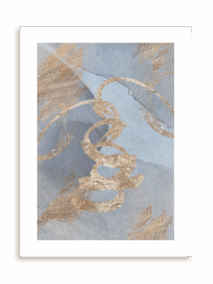 Plakat Błękitny blask II bez ramy