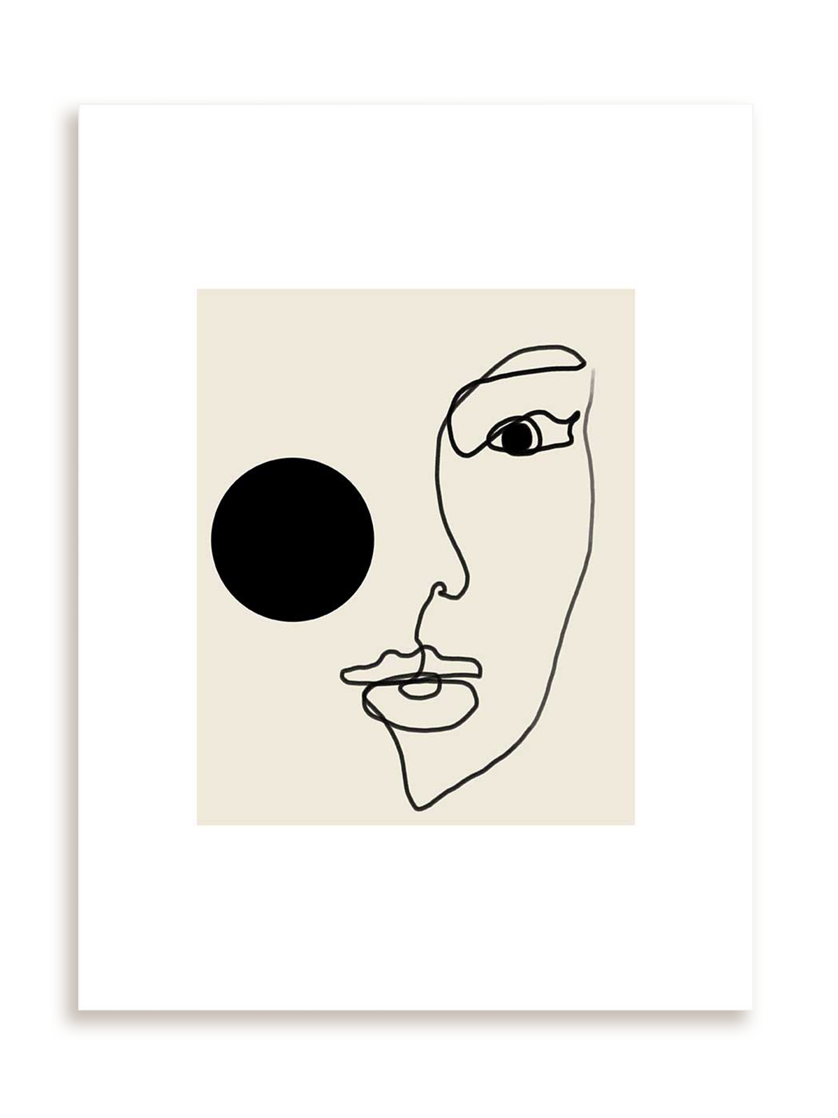 Plakat Twarz Nr 3 bez ramy