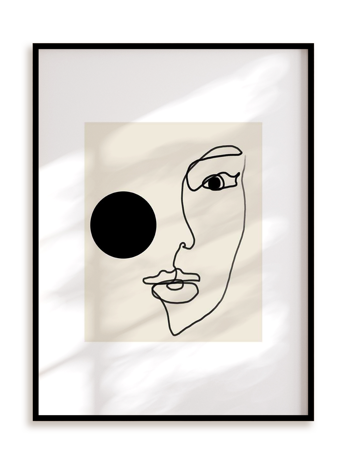 Plakat Twarz Nr 3 w ramie aluminiowej