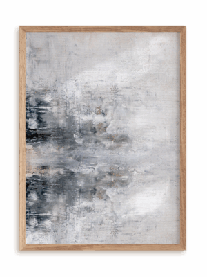 Plakat Pomyśl na odwrót w ramie drewnianej