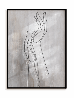 Plakat Sięgam w ramie aluminiowej