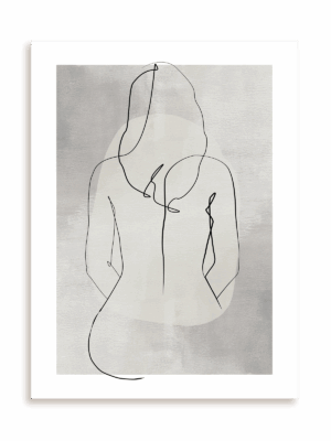 Plakat Odwrócona marzycielka bez ramy