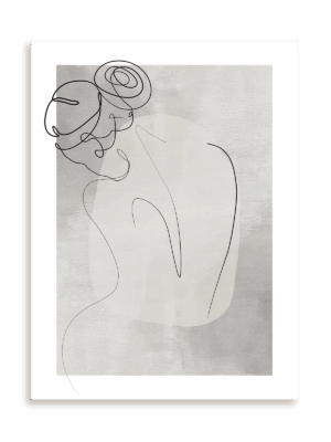 Plakat Zadumana w liniach bez ramy