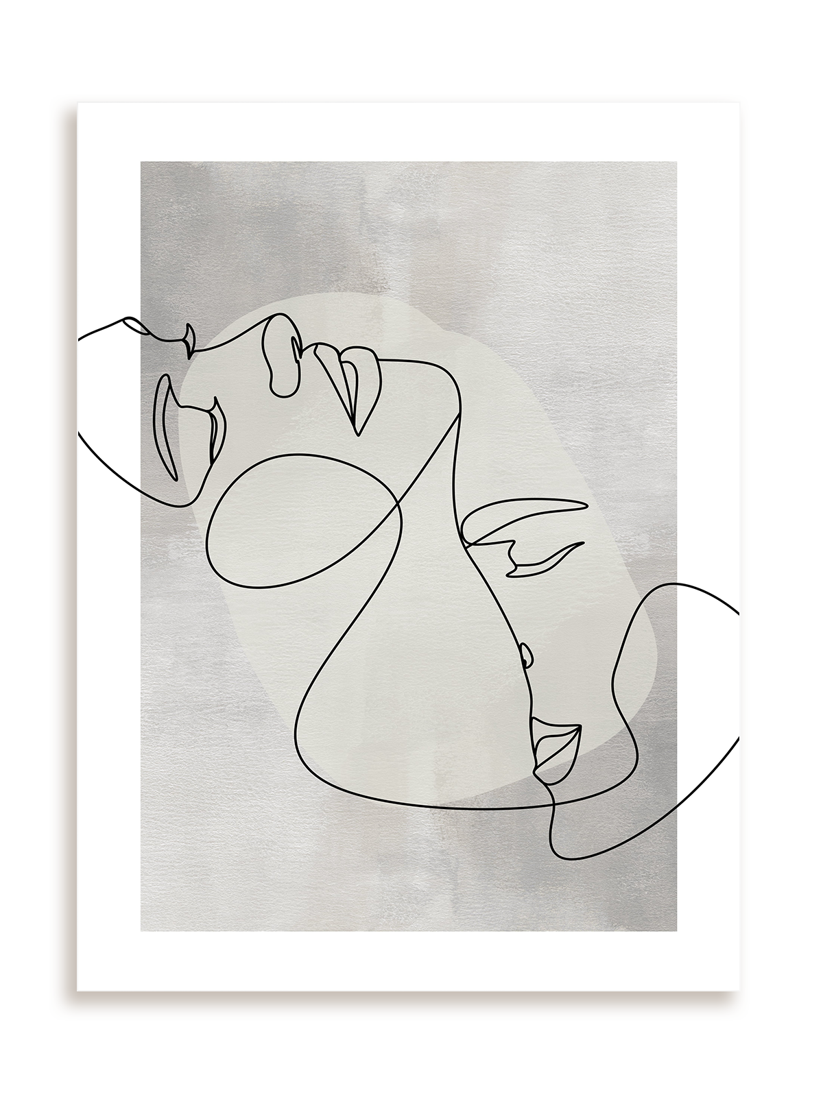 Plakat Romantyczny pocałunek bez ramy