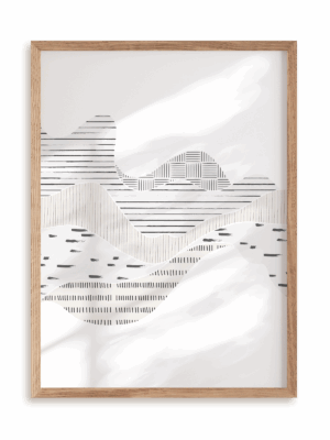 Plakat Falując II w ramie drewnianej