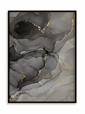 Plakat Czarna mgła w ramie aluminiowej