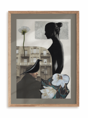 Plakat Historia miłosna w ramie drewnianej