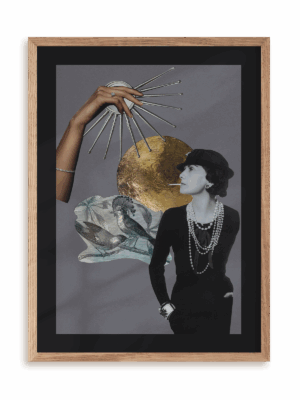 Plakat Stylową być w ramie drewnianej