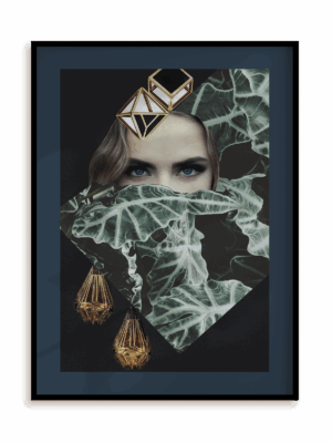 Plakat Hipnotyczne spojrzenie w ramie aluminiowej