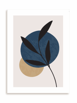Plakat Roślinna grafika I bez ramy