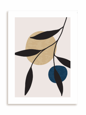 Plakat Roślinna grafika II bez ramy