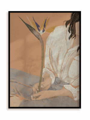 Plakat Natura na dłoni w ramie aluminiowej