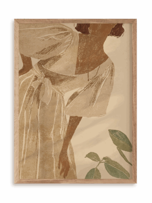 Plakat Pozuję w ramie drewnianej