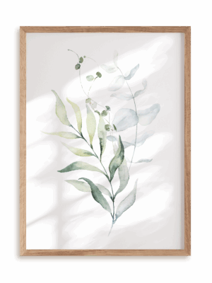 Plakat Pęczek zieleni w ramie drewnianej