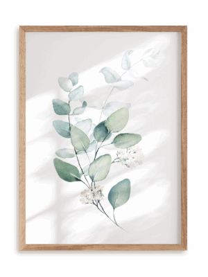 Plakat Pęczek zieleni II w ramie drewnianej
