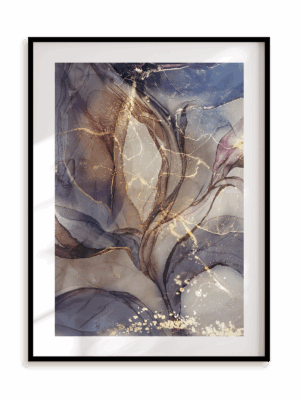 Plakat Ink art II w ramie aluminiowej