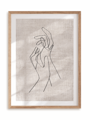 Plakat Razem w ramie drewnianej