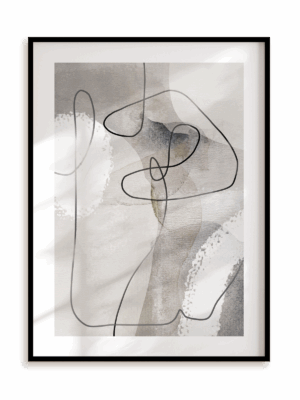 Plakat Splątanie w ramie aluminiowej