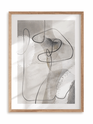 Plakat Splątanie w ramie drewnianej