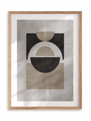 Plakat Szykowna kompozycja w ramie drewnianej