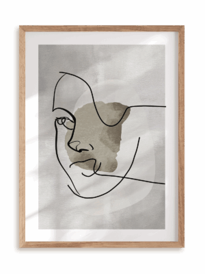 Plakat Profilowe w ramie drewnianej