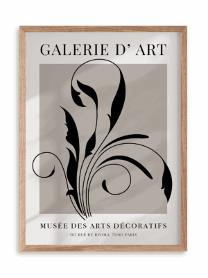 Plakat Wystawa botaniki II w ramie drewnianej