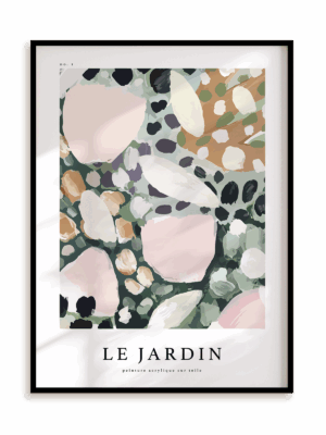 Plakat Le Jardin w ramie aluminiowej
