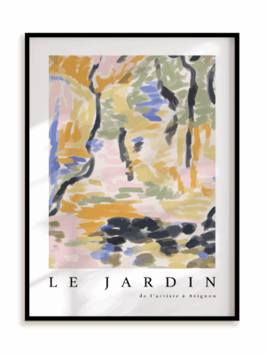 Plakat Le Jardin Colors II w ramie aluminiowej