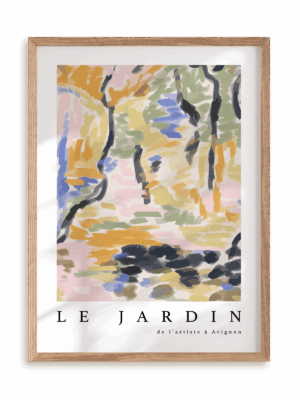 Plakat Le Jardin Colors II w ramie drewnianej