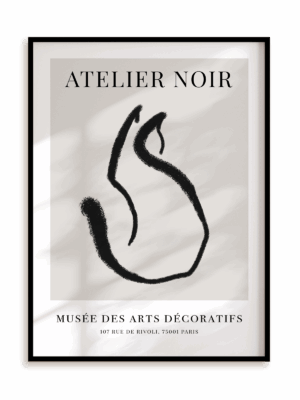 Plakat Atelier Noir w ramie aluminiowej