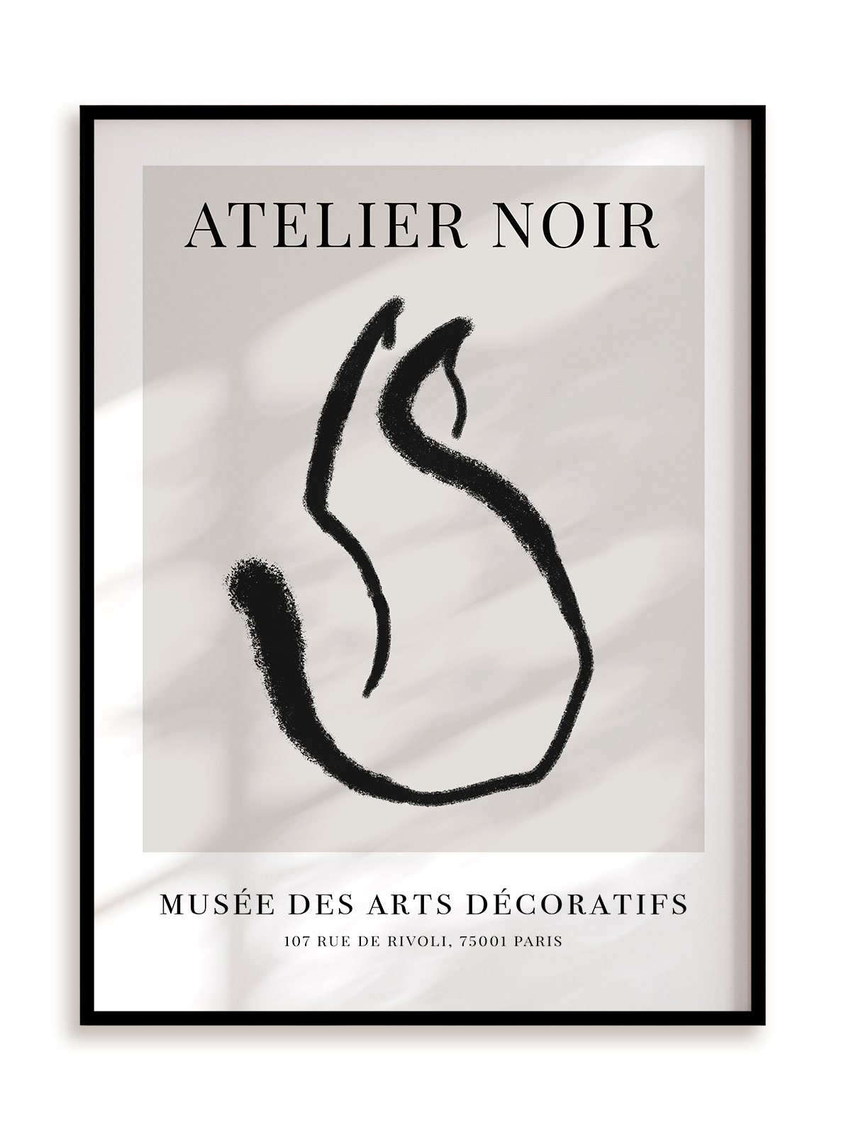Plakat Atelier Noir w ramie aluminiowej