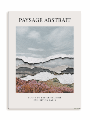 Plakat Krajobraz abstrakcyjny bez ramy