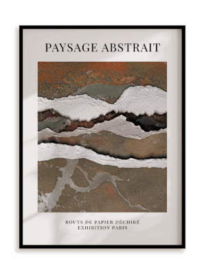 Plakat Krajobraz abstrakcyjny II w ramie aluminiowej