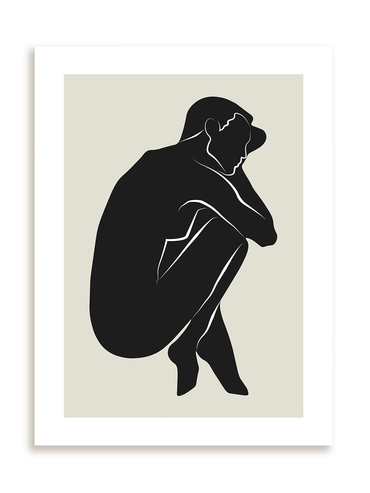 Plakat Zwinięta w kłębek bez ramy