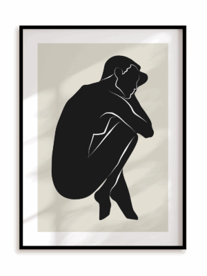 Plakat Zwinięta w kłębek w ramie aluminiowej