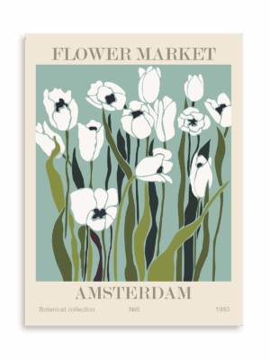 Plakat Flower market: Amsterdam bez ramy