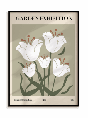 Plakat Garden exhibition w ramie aluminiowej